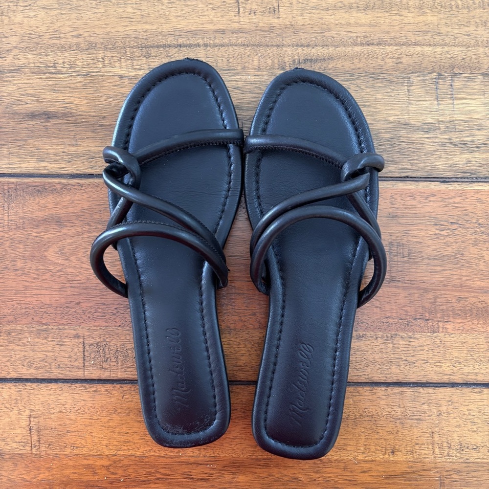 Madewell Black Strappy Sandals